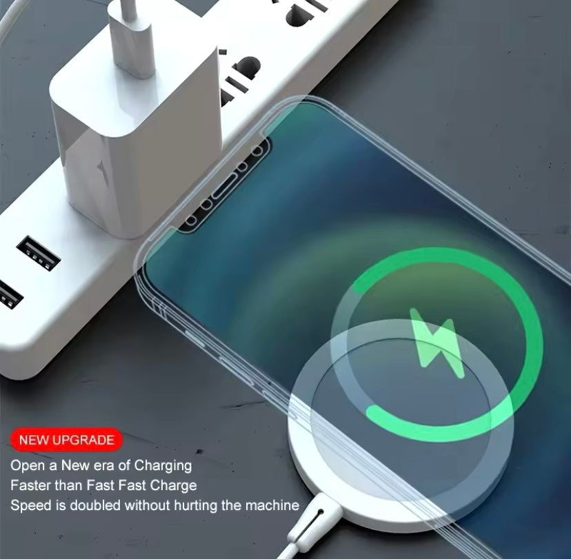 Fast magnetic wireless charger pad stand